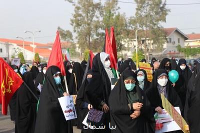 تجمع خودجوش مردم انزلی در دفاع از فلسطین