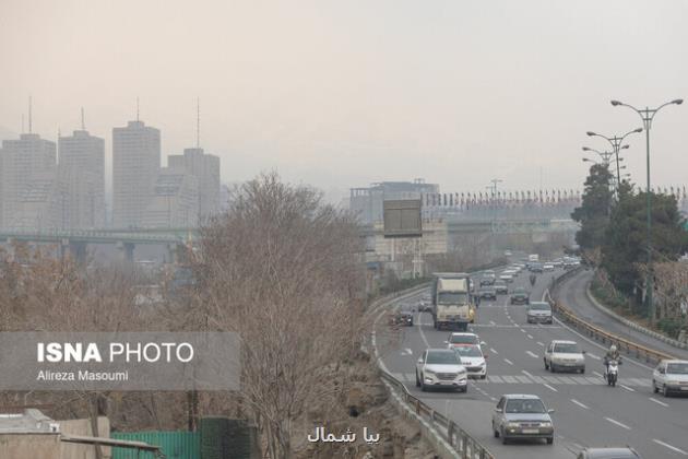 ادامه وضعیت نارنجی هوای تهران برای هفتمین روز