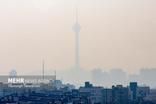 وضعیت هوای تهران نارنجی و هوا همچنان آلوده است