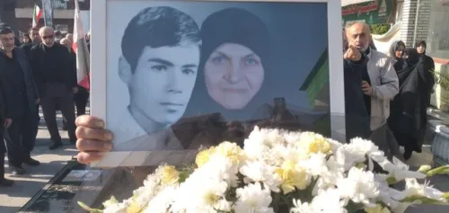 مادر شهید رضایی به فرزند شهیدش پیوست