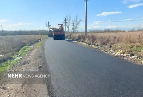 فاز دوم روکش آسفالت راه روستایی شالکوه در رشت اجرایی شد
