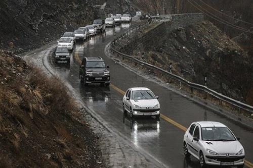 جاده های مازندران لغزنده است