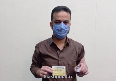 ۵۵ خبرنگاران شهرستان فومن واکسن کرونا دریافت نمودند