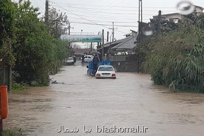 بارش ۲۵۰ میلیمتری باران در گیلان