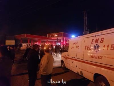 شمار مصدومان آتش سوزی پمپ بنزین بابل به ۵ نفر رسید