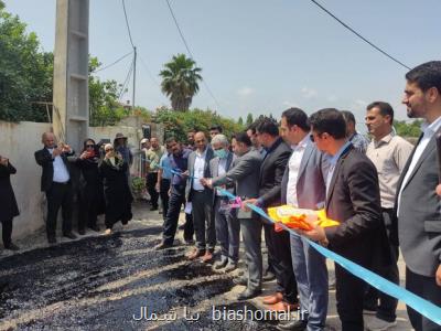 شروع پروژه بزرگ و فراگیر آسفالت مناطق محروم در نوشهر