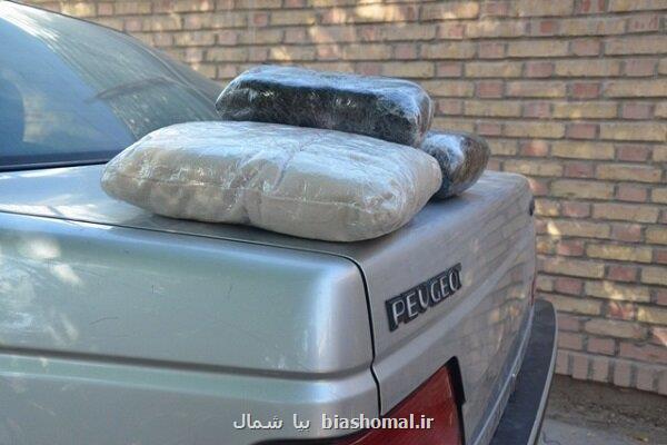 کشف ۷۰ کیلوگرم مواد مخدر در بازرسی از یک خودرو در رشت