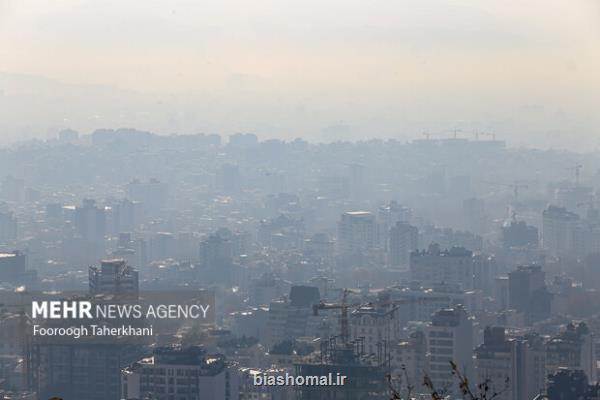 هشدار انباشت آلاینده ها در مرکز و جنوب استان تهران