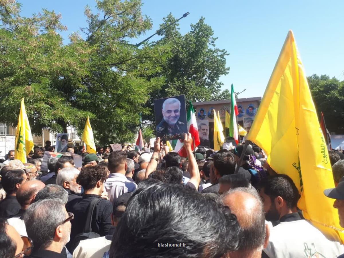 پیکر سرباز شهید صالحی در آمل آرام گرفت