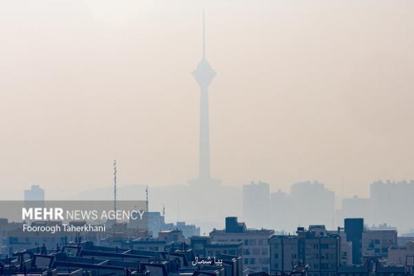 هوای تهران آلوده و در وضعیت نارنجی است