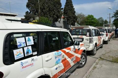 كاروان بین المللی رالی دوستی از مرز آستارای ایران عبور كرد