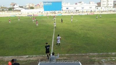 افتتاحیه لیگ دسته یك فوتبال كشور برنده نداشت