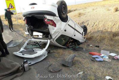 واژگونی خودرو در رشت ۶ مصدوم برجای گذاشت