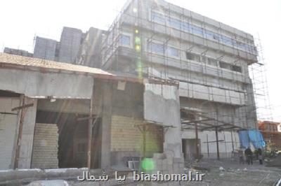 پیشرفت فیزیكی 60 درصدی بزرگترین كتابخانه عمومی شمال كشور