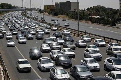 ترافیك سنگین آزادراه كرج-تهران