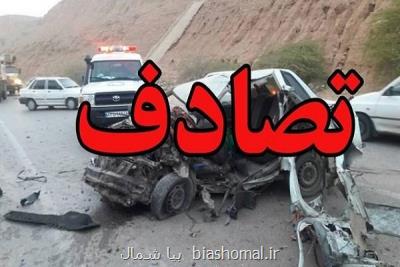 تصادف زنجیره ای در منجیل یك كشته و ۱۳ مصدوم بر جای گذاشت