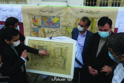 نقشه تاریخی شهر رشت منسوب به نهضت جنگل رونمایی گردید